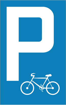 Bild von Parkplatzschild Fahrrad
