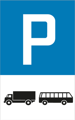 Bild von Parkplatzschild Motorwagen