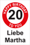 Bild von Geburtstagsschilder 20 Happy Birthday