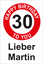 Bild von Geburtstagsschilder 30 Happy Birthday