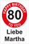 Bild von Geburtstagsschilder 80 Happy Birthday