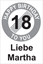 Bild von Geburtstagsschilder 18 Happy Birthday