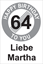 Bild von Geburtstagsschilder 64 Happy birthday