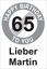 Bild von Geburtstagsschilder 65 Happy birthday