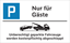 Bild von Parkplatzschild Gäste