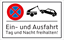 Bild von Halteverbotsschild Ein- und Ausfahrt freihalten