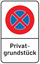 Bild von Halteverbotsschild Privatgrundstück