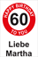 Bild von Geburtstagsschilder 60 Happy Birthday