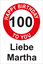 Bild von Geburtstagsschilder 100 Happy Birthday